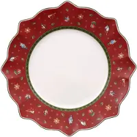Villeroy & Boch Toy's Delight Bord Rood - Kerstborden Porselein Red - 14-8585-2620