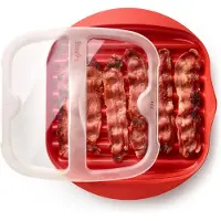 SmartaSaker Magnetron Bacon Maker - Red