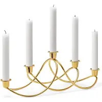 Georg Jensen Kaarshouder Harmony 18 Kt Gold Plated Stainless Steel