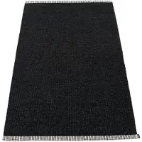 Pappelina Mono Rug 85x160 Cm - Monochrome vloerkleden Pvc Black - MNX816