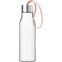 Eva Solo Waterbidon 500 ml, met koraalkleurige band, kunststof,