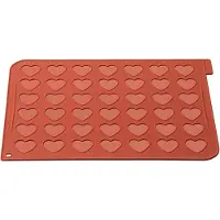Silikomart Siliconen Mat Macaron Hart 30x40cm