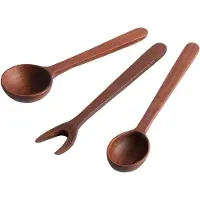 Muubs Yami Tapas Bestek 3 Stuks - Besteksets Verkoolde As Brown - 9440000103