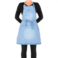 Dutchdeluxes Schort 5 Pocket Apron Washed Indigo-66 x 67 cm