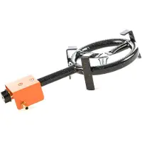 Garcima kookplaat met gasbrander Paella 20 cm staal zwart
