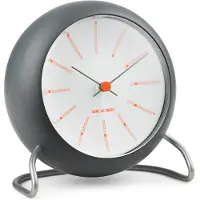 Arne Jacobsen – Bankers Tafelklok – Ø11 cm – Donkergrijs