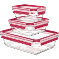 Tefal MASTERSEAL GLASS N1050910 VERSHOUDBAKJE SET 0,45/0,8/2,0L