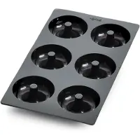 Lékué Bakvorm - 6 Donuts of Bagels - Siliconen - Black