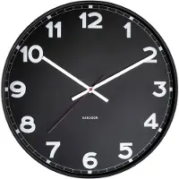 Karlsson Wandklok, modern, diameter 40,6 cm - model: KA5847BK