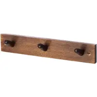 ERNST kapstokje 3 knoppen Bruin