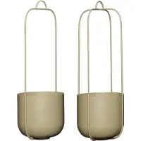 Hubsch Lotus hangende bloempotten set van 2 stuks - 941502