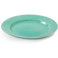 Lyngby Porcelæn Rhombe bord Ø21 cm Aqua