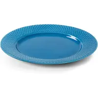 Lyngby Porcelæn Rhombe bord Ø27 cm Blauw