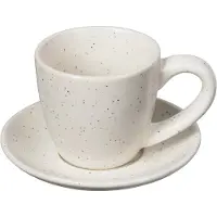 Broste Copenhagen Nordic Vanilla espressokopje met schotel 5 cl Cream