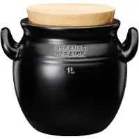 Rörstrand Höganäs Kruik 1 L Grijs - Potten & deksels Steengoed Grey - 1064064