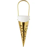 Kähler Nobili kersthanger puntzak 15 cm Goud-wit