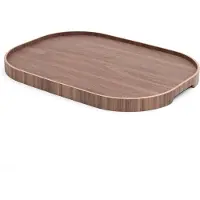 Bosign dienblad curveline large 34x47 cm Walnoot
