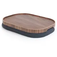 Bosign schootdienblad curveline large 34x47 cm Walnoot