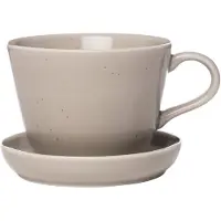 ERNST Kop En Schotel - Koffiekopjes Porselein Sand - 246041