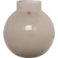 ERNST glazen vaas rond beige H25 cm Ø24 cm