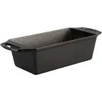 Lodge Gietijzeren Broodvorm 8,5x4,5 Inch, Zwart