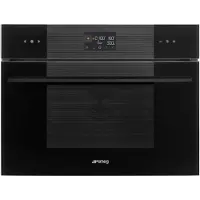 Smeg Micro combi Galileo Oven Oven , Linea, 45 cm, Combi-magnetron, Zwart, Vapor Clean