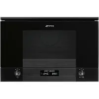 Smeg Inbouw Magnetron Magnetron, Linea, Inbouw, Magnetron met grill, Zwart