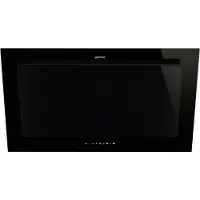 Smeg Wandkap Afzuigkap, Wandkap, Linea, Zwart, 90 cm, A+