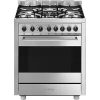 Smeg Master B71GMX2, vrijstaand fornuis, roestvrij staal, bediening met knoppen, roestvrij staal, roestvrij staal, 1,15 meter
