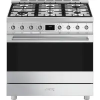 Smeg C9gmx2 90 Cm Gasfornuis Met Oven 6 Branders