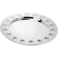 Alessi Girotondo dienblad ø 40 cm hoogte 1,4 cm rvs