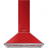 Smeg KPF9RD Decoratieve muurdampkap 90cm