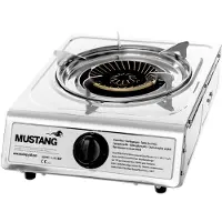 Mustang RVS kookstel 1 pits 4.3 kW - gas kookpit - voor camping of camper