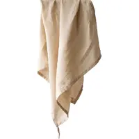 Tell Me More keukenhanddoek linnen 50x70 cm Zand