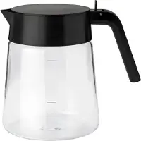 Stelton Nohr glazen kan 1,2 l Black metallic
