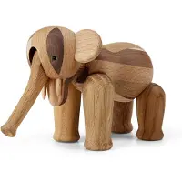 Kay bojesen Houten figuur - Olifant - 9,5 cm - Mini - Herwerkte - - OneSize - Decoraties