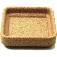 Born In Sweden Schaal van kurk voor de fyran kandelaars 16x16 cm Bruin