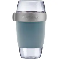 Westmark Lunchpot, groot, met 3 lekvrije compartimenten: 350 ml + 600 ml + 200 ml, kunststof, natuurlijk BPA-vrij, blauw/grijs/helder, 5287226B