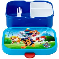 Mepal Lunchbox Campus - 750 ml - Broodtrommel met vakjes voor kinderen - Geschikt voor 4 boterhammen - Paw Patrol Pups