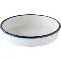 Kockums Jernverk Kockums ovenschaal Kockums white-blauw, rond, Ø24 cm
