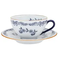 Rörstrand Ostindia kopje met schotel 27 cl cadeauverpakking Blauw-wit