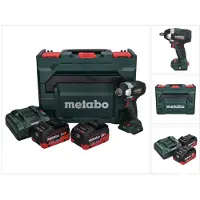 Metabo SSW 18 LT 300 BL accu-slagmoersleutel 18 V 300 Nm borstelloos + 2x oplaadbare accu 8.0 Ah + lader + metaBOX
