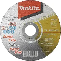 Makita Doorslijpschijf 125x0,8mm RVS 12st - E-22953-12