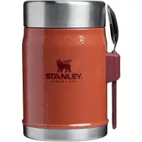 Stanley Classic Legendary Food Jar 0.4L Met Spork - Thermos Lunchbox Houdt 7 Uur Warm, Of Koud - Dubbelwandige Isolatie - Lekvrije Voedselcontainer - BPA-Vrij - Hammertone Clay