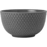 Lyngby Porcelæn Rhombe Earth kom Ø11 cm Slate