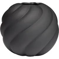 Cooee Design Twist ball vaas 12 cm Black