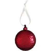 Cooee Design Gry Marble kerstbal Ø8 cm Deep red