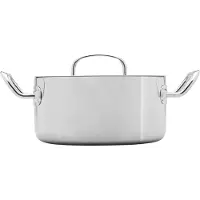 Heirol Steely Classic Triply kookpot met deksel 3 liter Roestvrij staal