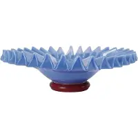 By On Lori schaal L Ø38 cm Lichtblauw-bordeauxrood