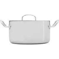 Heirol Steely Classic Triply pan met deksel 5,5 liter Roestvrij staal